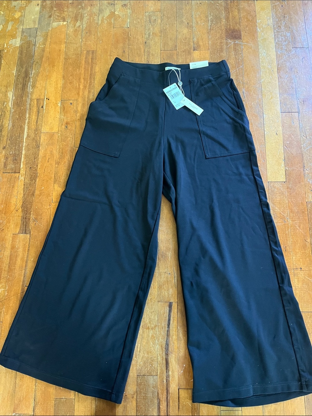 Max Studio Black Wide-Leg Trousers